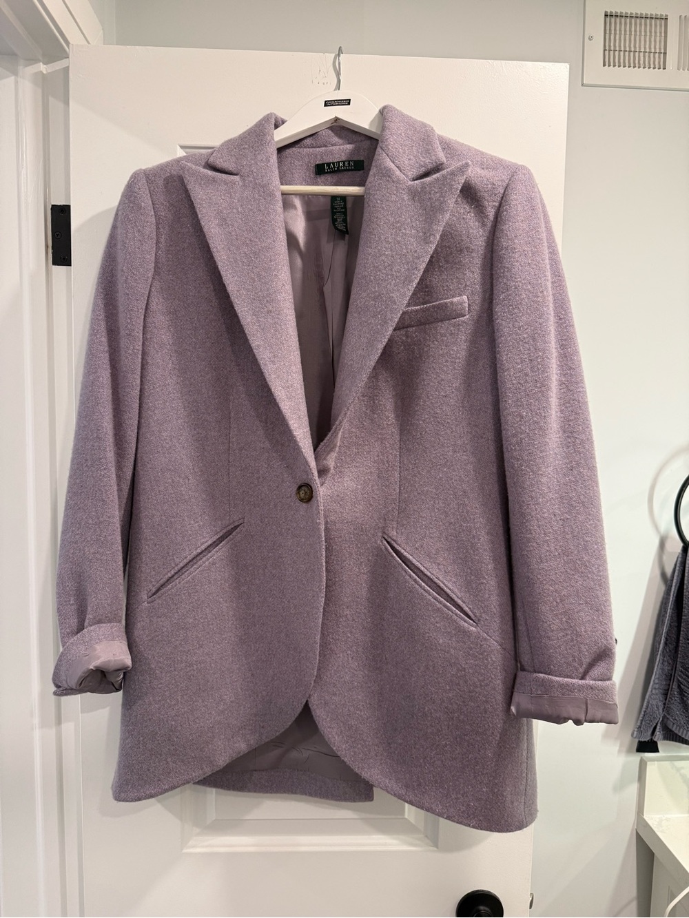 Ralph Lauren Lavender Wool Blend Blazer